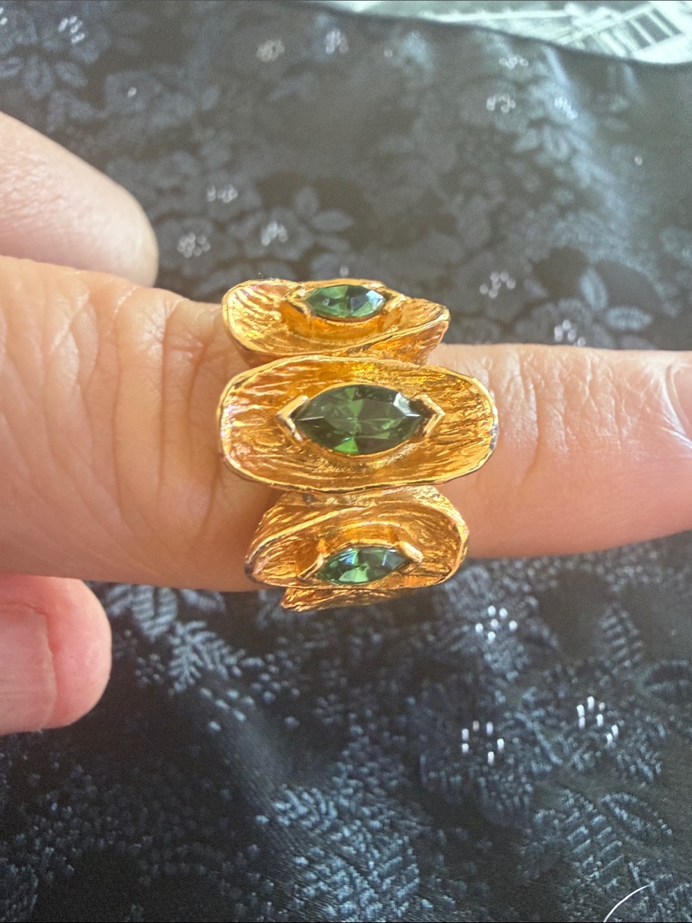 striking vintage Vogue cocktail ring
